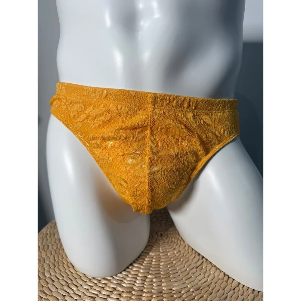 Cosabella Never Say Never Italian Thong Men's Floral Lace Brief‎ Taaja Mango S